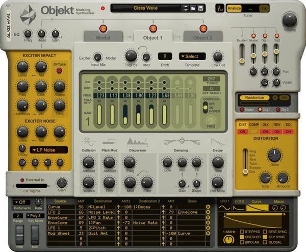 Reason Studios Objekt Modelling Synthesizer Reason Rack Extension