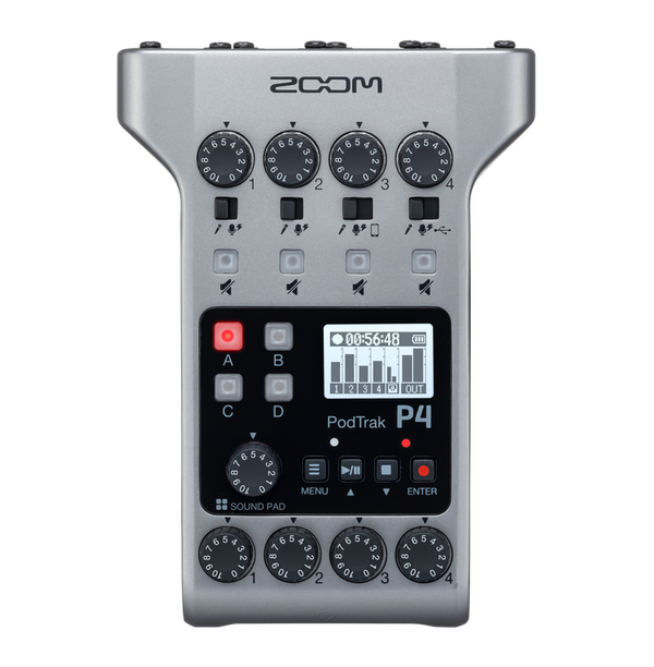 Zoom PodTrak P4 4-Track Podcast Recorder