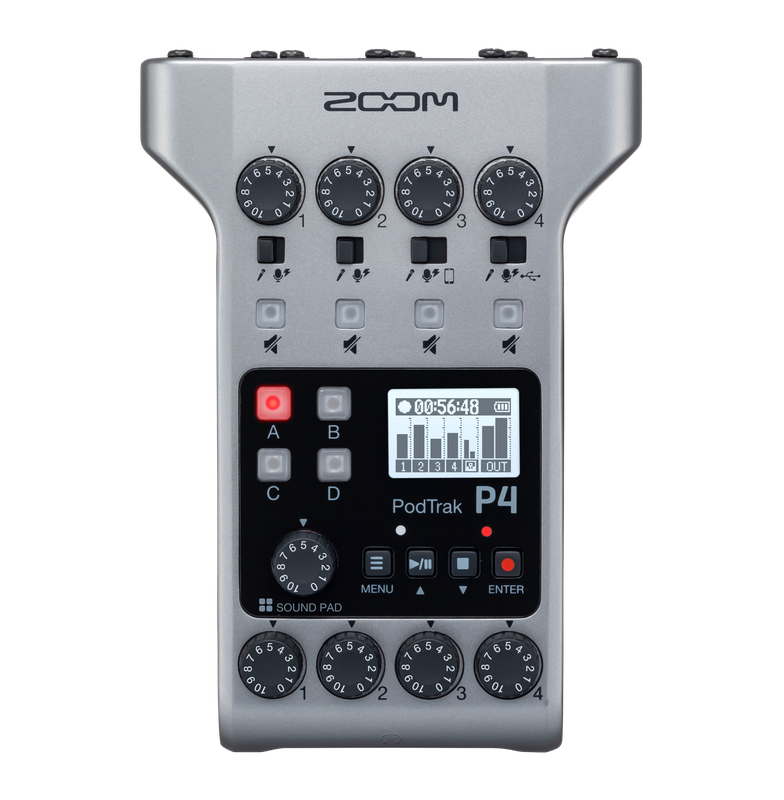 Zoom PodTrak P4 4-Track Podcast Recorder