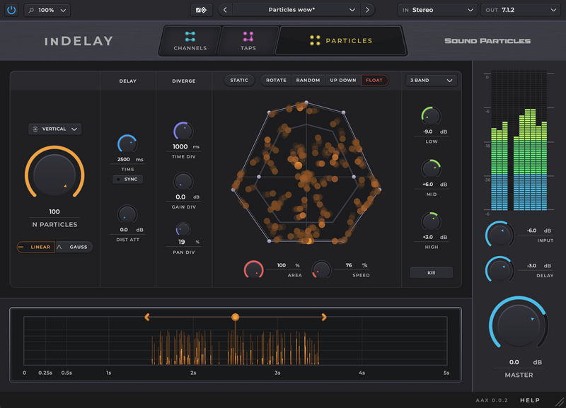 Sound Particles inDelay (Perpetual)