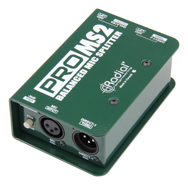 Radial Engineering ProMS2 Passive 2-way Microphone Splitter