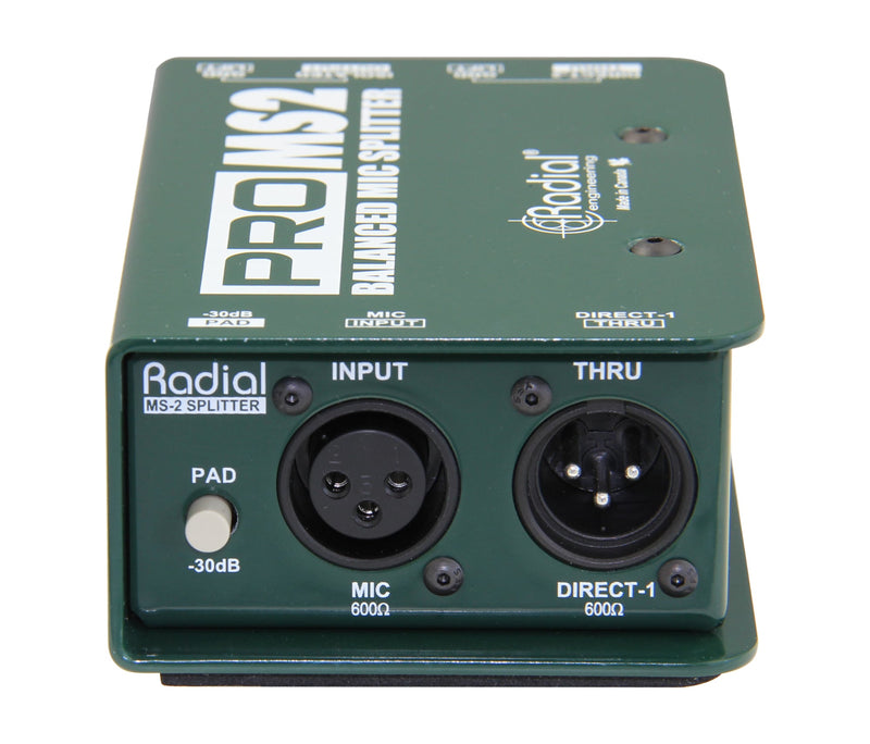 Radial Engineering ProMS2 Passive 2-way Microphone Splitter