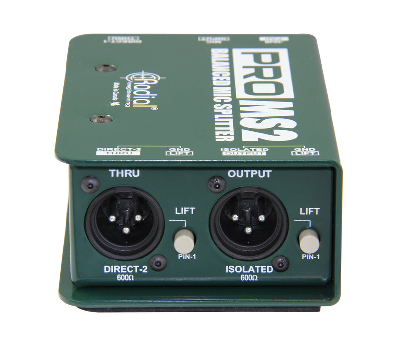Radial Engineering ProMS2 Passive 2-way Microphone Splitter