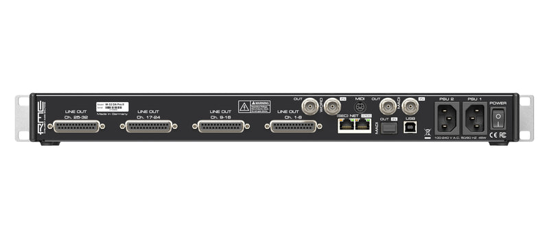 RME M-32 Pro II 32-Channel 192Khz AD or DA Converter