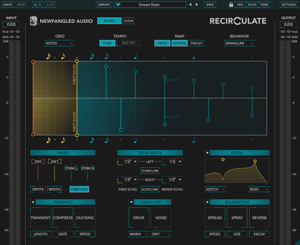 Newfangled Audio Recirculate Delay Plug-In