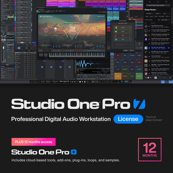 Presonus Studio One Pro 7 with 12 months of Studio One Pro+