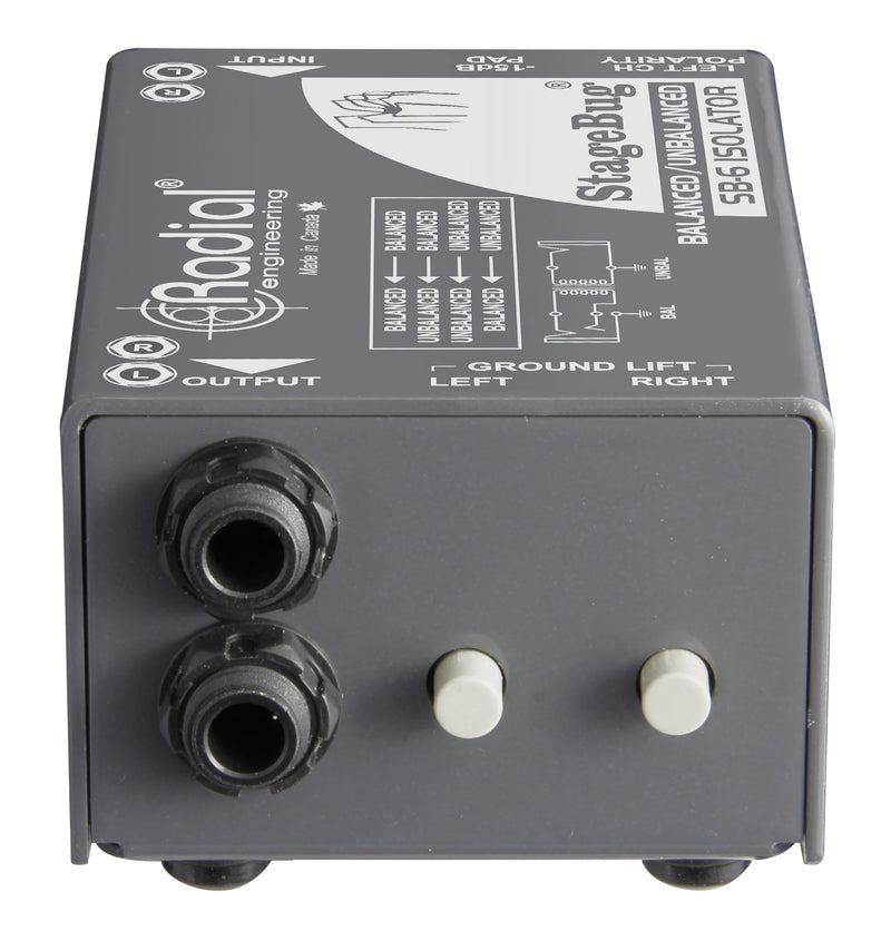 Radial Engineering StageBug SB-6 Stereo Isolator