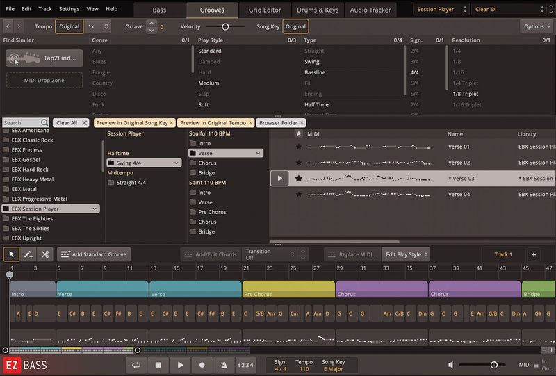 Toontrack Session Player EBX Expansion Pack for EZ Bass