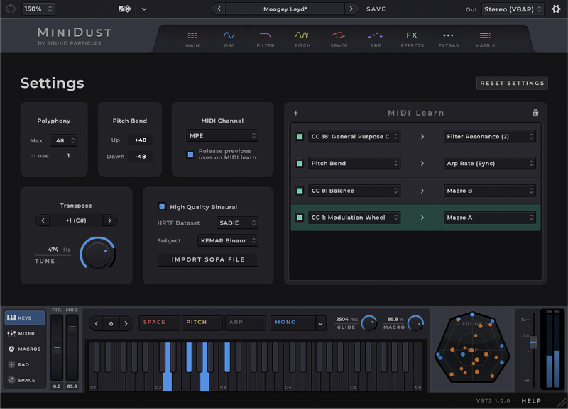 Sound Particles MiniDust Dual Oscillator Synthesizer