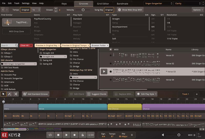 Toontrack EZ Keys Singer-Songwriter EKX Expansion
