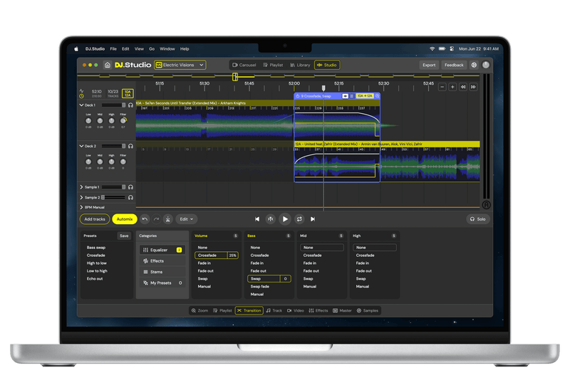 DJ.Studio Pro Edition DAW for DJ Mixing