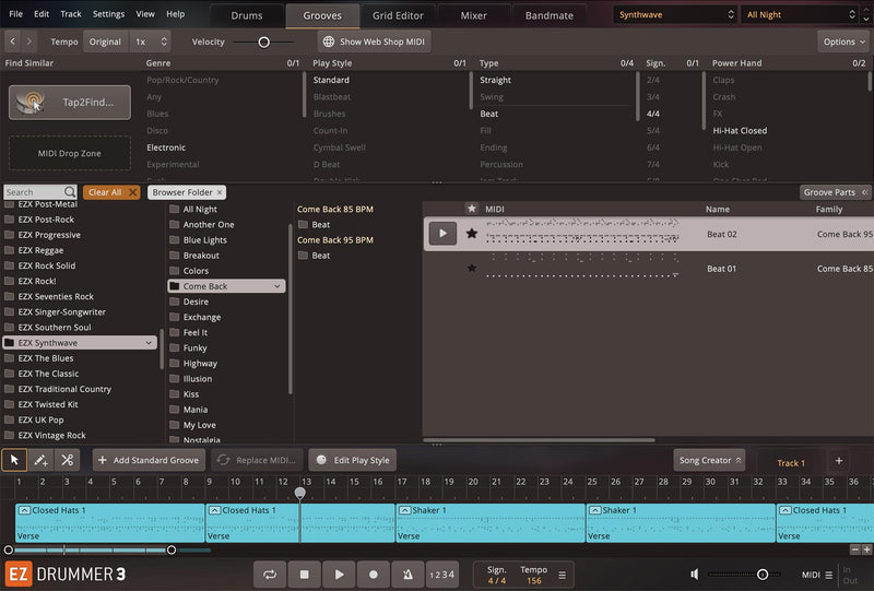 Toontrack Synthwave EZX Expansion Pack
