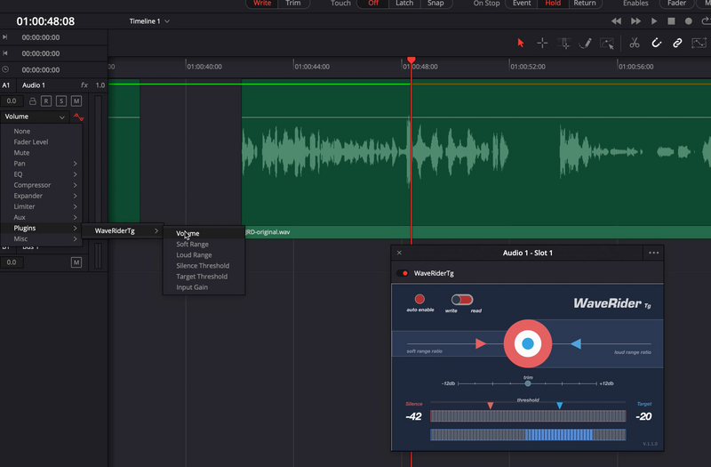 Quiet Art WaveRider Tg Volume Riding Plug-In
