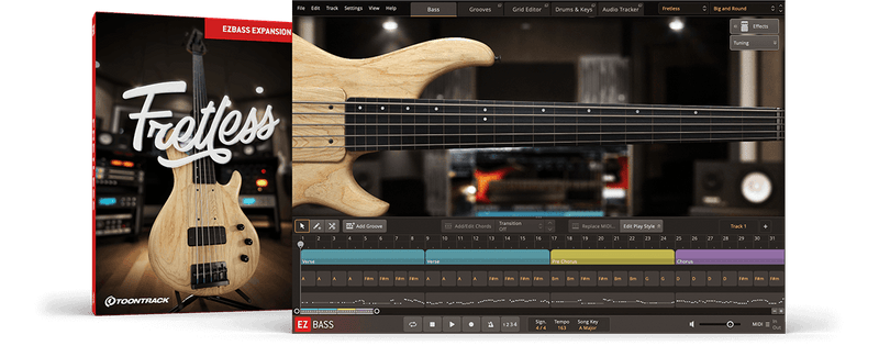 Toontrack Fretless EBX Expansion Pack for EZ Bass