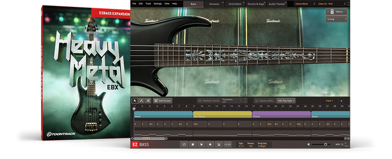Toontrack Heavy Metal EBX Expansion Pack for EZ Bass