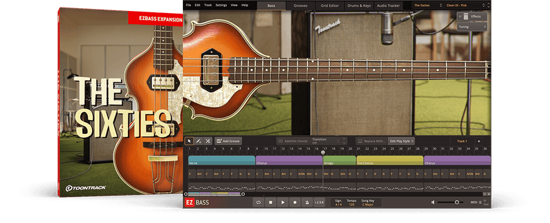 Toontrack The Sixties EBX Expansion Pack for EZ Bass