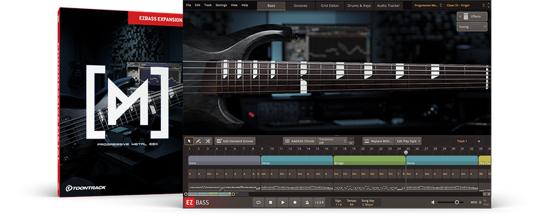 Toontrack Progressive Metal EBX Expansion Pack for EZ Bass