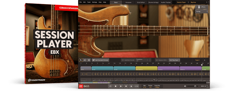 Toontrack Session Player EBX Expansion Pack for EZ Bass