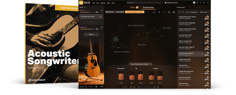 Toontrack Acoustic Songwriter EZmix Pack