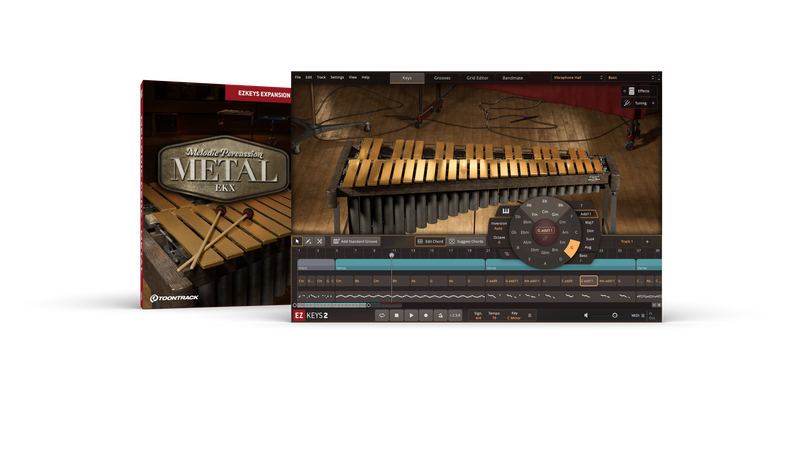 Toontrack EZ Keys Melodic Percussion - Metal EKX Expansion