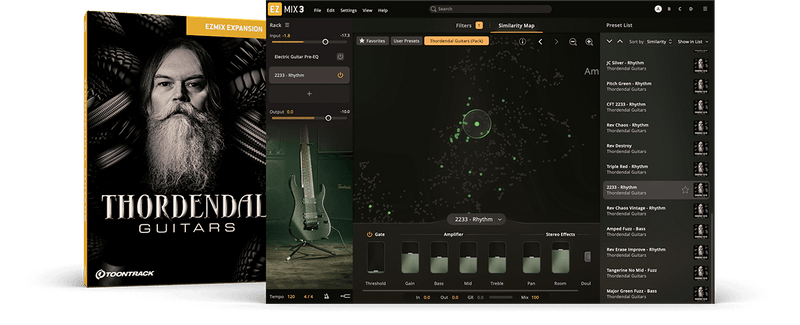 Toontrack Thordendal Guitars EZmix Pack