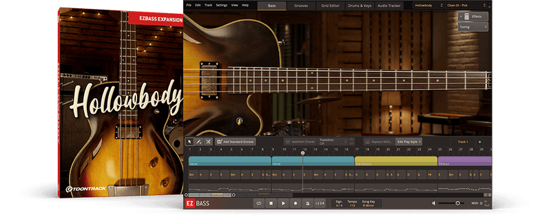 Toontrack Hollowbody EBX Expansion Pack for EZ Bass