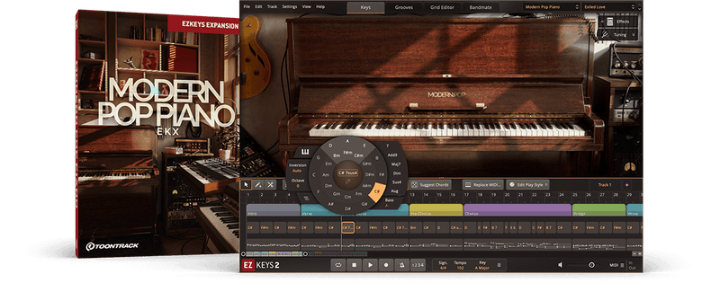 Toontrack EZ Keys Modern Pop Piano EKX Expansion