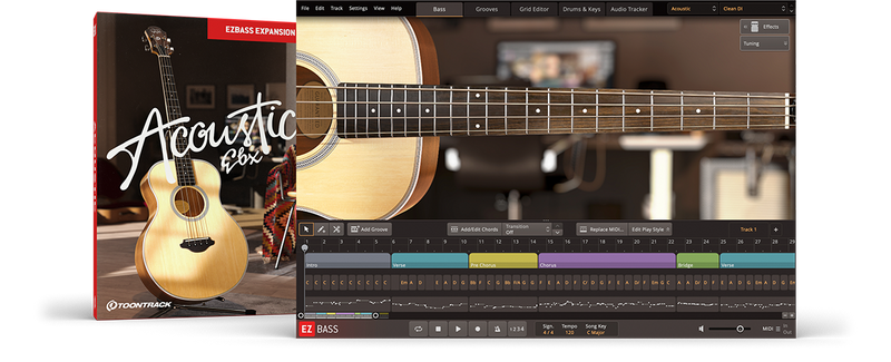 Toontrack Acoustic EBX Expansion Pack for EZ Bass