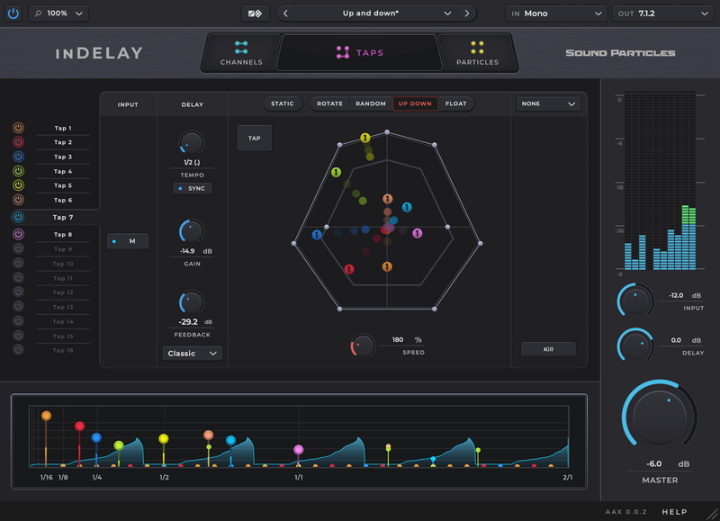 Sound Particles inDelay (Perpetual)