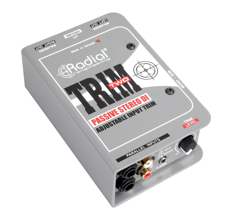 Radial Engineering Trim-Two Passive Stereo Direct Box with Level Control