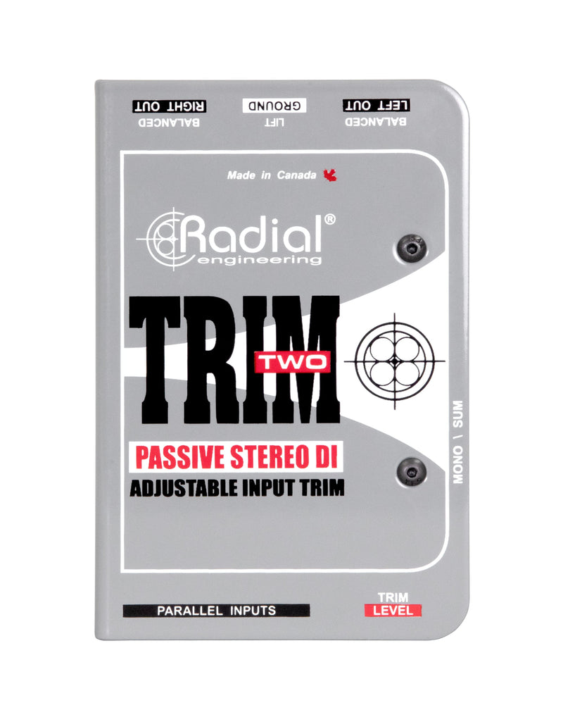 Radial Engineering Trim-Two Passive Stereo Direct Box with Level Control