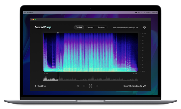 Antares Vocal Prep AI-Powered Vocal Cleanup Application