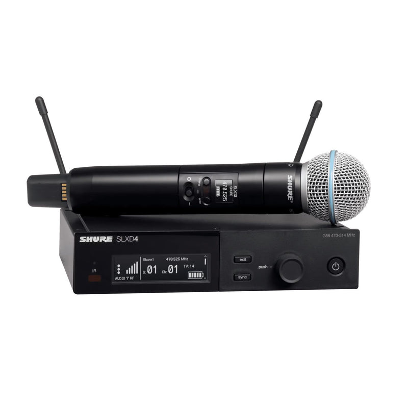 Shure SLXD24/B58 Wireless System with Beta®58A Handheld Transmitter