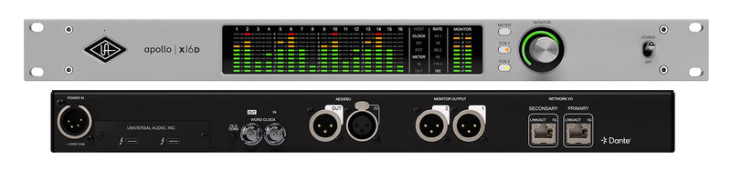 Universal Audio Apollo x16D Thunderbolt Audio Interface with Dante