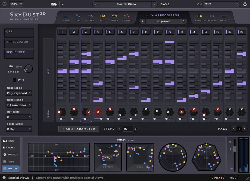 Sound Particles SkyDust Spatial Synthesiser - Stereo Version