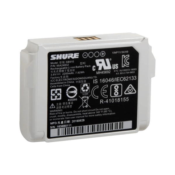 Shure SB910 Lithium-Ion Rechargeable Battery