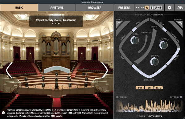 Inspired Acoustics Inspirata Personal Edition Stereo Convolution Reverb Workstation