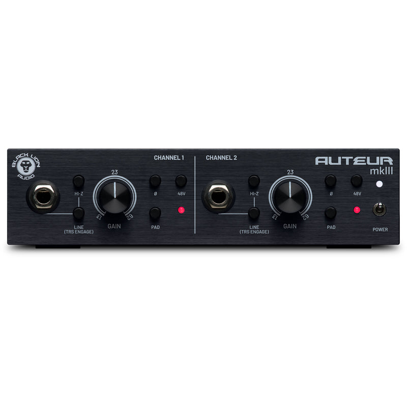 Black Lion Audio Auteur mkIII 2-Channel Mic Preamp