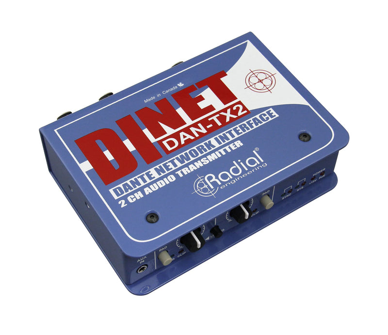 Radial Engineering DiNET DAN-TX 2-Channel Dante Network Transmitter