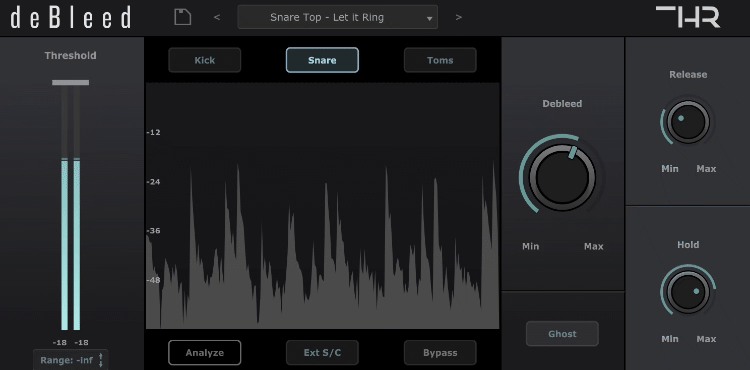 THR Audio deBleed Noise Gate Plug-In