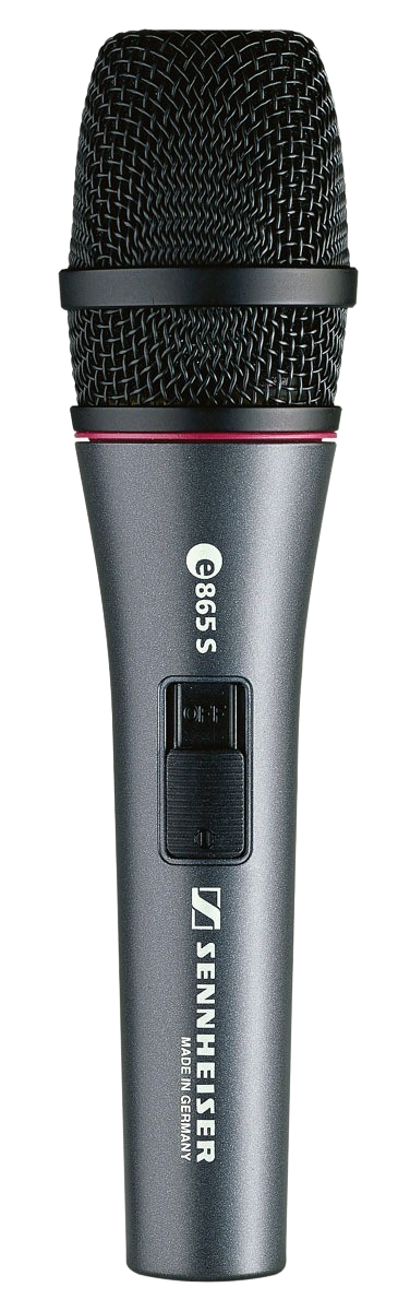 Sennheiser e 865-S Supercardioid Condenser Vocal Mic with On/Off Switch
