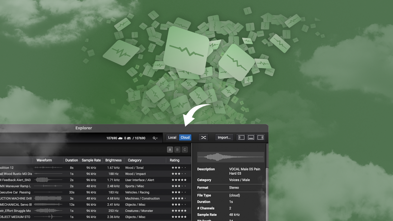Sound Particles Explorer SFX Cloud 1-Year Subscription
