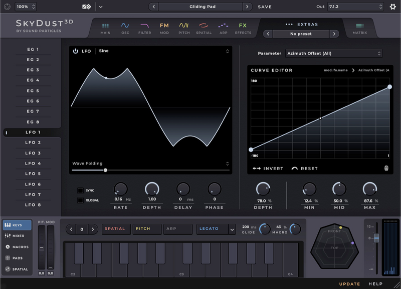 Sound Particles SkyDust Spatial Synthesiser - Stereo Version