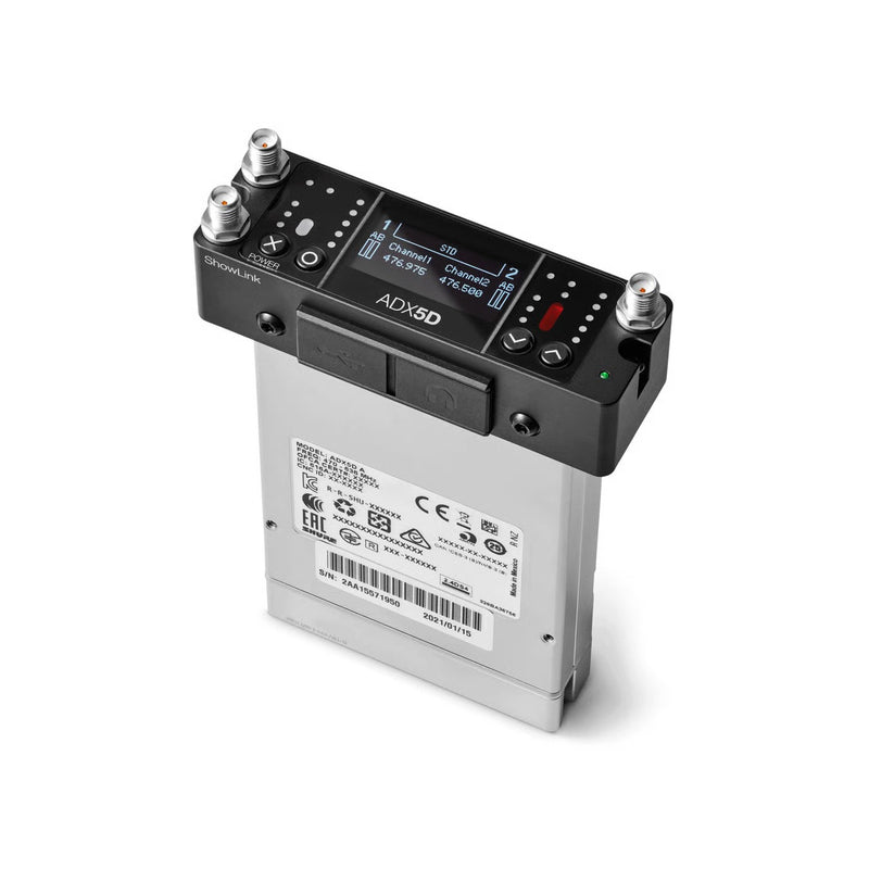 Shure Axient ADX5D Dual-Channel Portable Wireless Receiver
