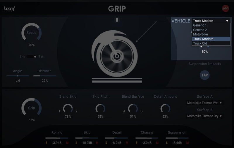 BOOM Library Boom Grip Vehicle Sound Design Plug-In