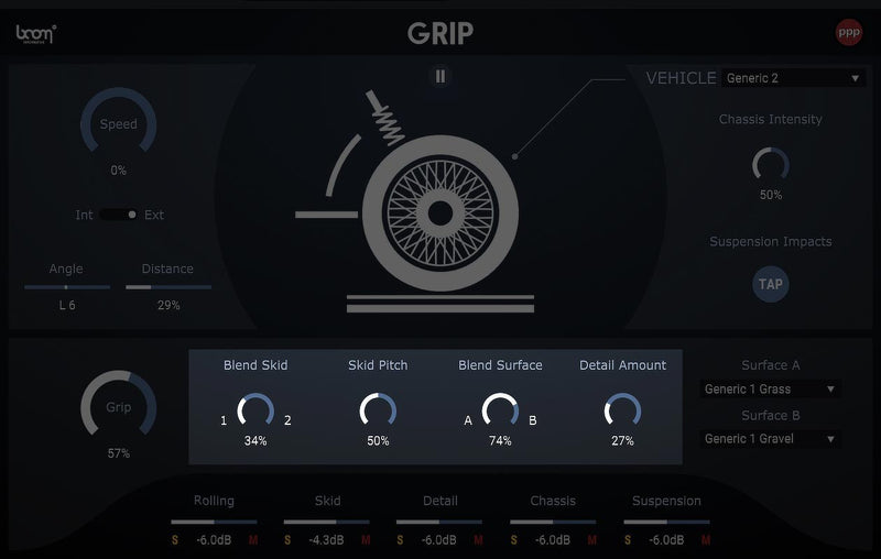 BOOM Library Boom Grip Vehicle Sound Design Plug-In