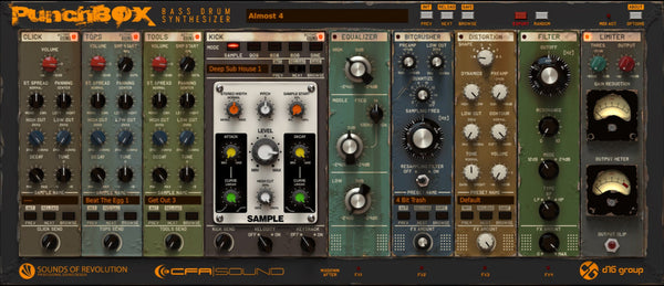 D16 Group PunchBox Bass Drum Synthesizer Virtual Instrument