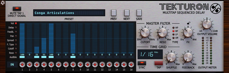 D16 Group Tekturon Multi-Tap Delay Plug-In