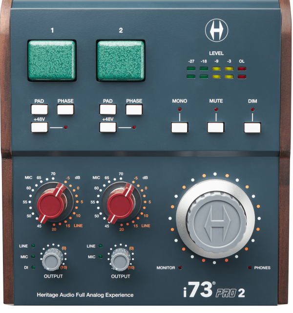 Heritage Audio i73 Pro Two USB-C Audio Interface with 73-Style Preamps