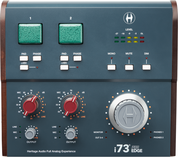 Heritage Audio i73 Pro Edge USB-C Audio Interface with 73-Style Preamps